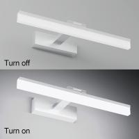 Lámpara LED de 32W Lámpara de espejo Aplique Blanco Frio 6000K Luz natural para Espejo Muebles de Maquillaje Aparato Montado en la Pared, Negro, 120CM - details 94