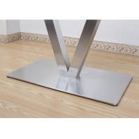 Patas de mesa de acero inoxidable diseño X / V estantes de mesa, asientos de mesa, mesas dobles estantes de mesa de acero inoxidable - details 5