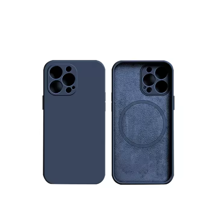 Para Magsafe funda de silicona líquida para iPhone 14 11 13 12 Pro Max Mini XR X XS 8 Plus SE funda protectora magnética de carga inalámbrica - 1