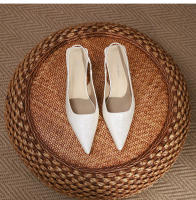 Sandalias de aguja nuevas, sencillas y versátiles, con estampado de leopardo y espalda puntiaguda. - details 33