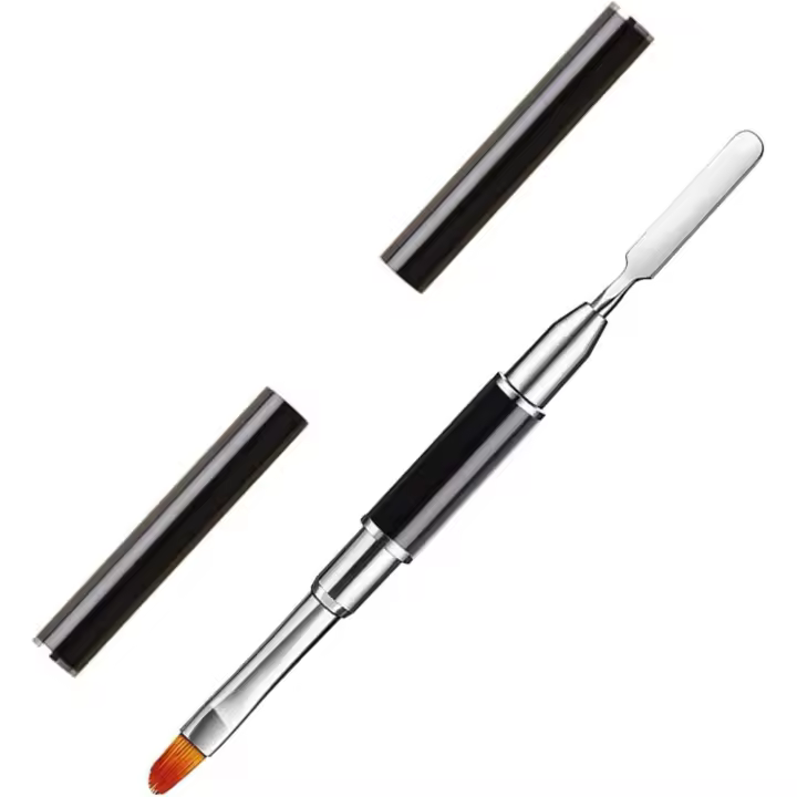 Cepillo de Uñas de Gel UV Dual-Acabado Herramienta de Arte de Uñas en Forma de Corte - 1