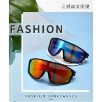 Nuevas gafas de sol deportivas de una pieza con montura grande, gafas de sol coloridas de moda, gafas de ciclismo - details 4