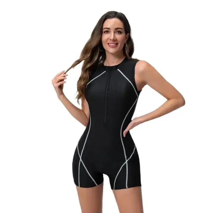 Tren de surf sin mangas de una pieza de secado rápido para mujer - 1