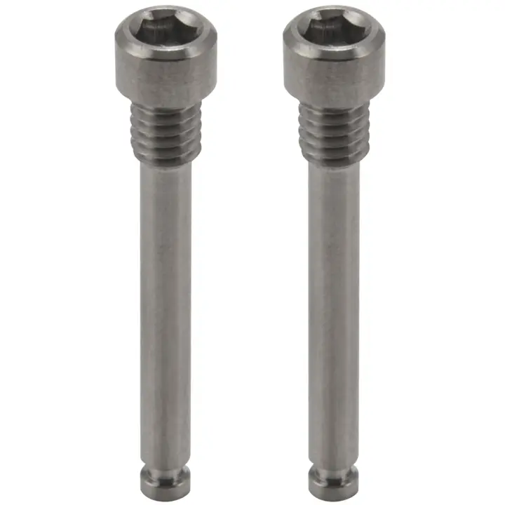 Pernos de titanio M4 para pastilla de freno de disco de bicicleta, insertos de pasador roscado, tornillo para pinza de disco hidráulico XT R XT, titanio - 1