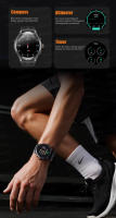 Nuevo reloj inteligente deportivo para hombre 2026 con GPS, pantalla AMOLED elevada, monitor de frecuencia cardíaca, llamadas Bluetooth, resistencia al agua IP68, 1000mAh, brújula, altímetro, reloj inteligente para deportes al aire libre + regalo de moda - details 6