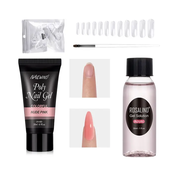 NAILWIND-Juego de manicura con lámpara de secado de uñas, Kit de esmalte de Gel UV, barniz semipermanente, herramientas de arte de uñas - 1