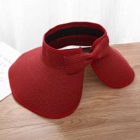 Nuevo sombrero con viseras de verano para mujer, sombreros de paja con lazo grande y ancho, gorros de protección UV para playa para mujer - details 12