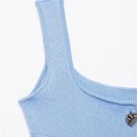 PB&ZA2025 Verano Nuevas Llegadas Top de Tirantes Casual de Color Sólido con Decoración de Botones Delgados de Aguja Plana para Mujer - details 13