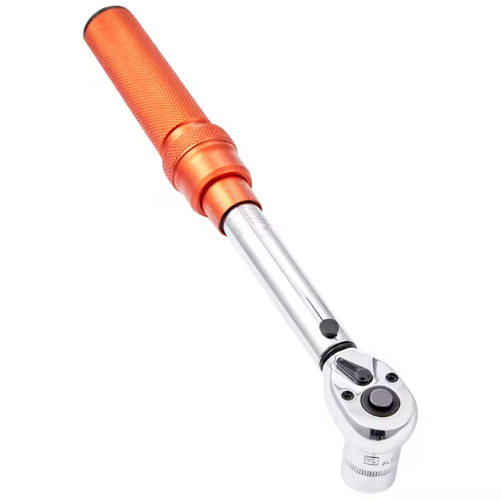 SucceBuy Llave dinamométrica, accionamiento de 1/4 de pulgada Click 20-200in.lb/3-23n.m, ajustable en doble dirección, básculas mecánicas de doble rango, kit de llaves con adaptadores y varilla de extensión - 1