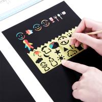 Arte de Rascar para Niños, Kit de Manualidades, juego de Pintura para Niños, 4 plantillas - details 3