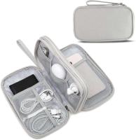 Estuche de viaje para electrónica, bolsa organizadora de cables, estuche de transporte para accesorios electrónicos, tecnología de doble capa resistente al agua - details 0
