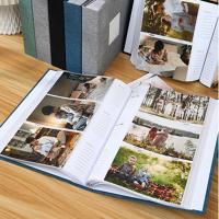 Álbum de fotos con cubierta de lino de 6 pulgadas, 200/300 fotos, tipo entrelazado, álbum de recortes grande, 100 páginas, libro de recuerdos DIY, crecimiento del bebé - details 5
