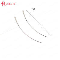 20 piezas, 4CM, 5CM, 6CM, 7CM, barra curva de latón chapada en oro, colgantes, accesorios de joyería Diy, accesorios para pendientes, venta al por mayor - details 4