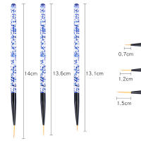 Pincel de Pintura de Línea de Arte de Uñas Set de 3 Pinceles de Brush de Gel UV Acrílico para Diseño Francés Herramienta de Manicura con Linea Cristal y Brillo - details 2