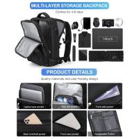 Mochila para maleta de cabina Ryanair para mujer, equipo de mano impermeable con USB - details 34