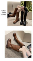 Botas De Tacón Grueso Para Mujer, Nuevas Botas Vaqueras Occidentales De Cabeza Cuadrada Retro - details 11