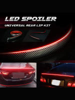 Tira de luces LED rojas multifunción para maletero de coche, lámpara de freno de señal de giro, conducción trasera Exterior, fibra de carbono, 1,2 M - details 0