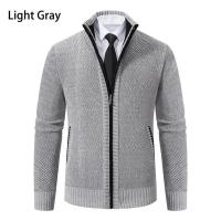 Cárdigans de otoño e invierno, suéteres con cuello levantado para hombre, suéteres de chenilla, prendas de vestir exteriores, ropa de hombre - details 13