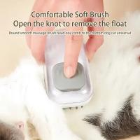 Cepillo de baño de silicona para mascotas, Gel de ducha recargable, depilación, cepillo de masaje para perros, mango ergonómico, peine de aseo para gatos de doble uso en seco y húmedo - details 10