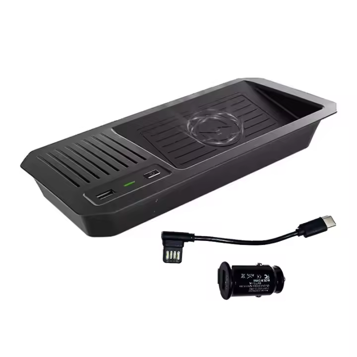 Vtear para TOYOTA TUNDRA 3rd XK70 2022 ~ 2025 cargador inalámbrico de coche 15W adaptador de Panel de carga rápida producto Interior accesorios para automóviles - 1