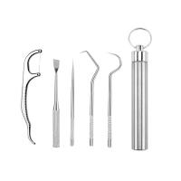 Juego de herramientas para palillos de dientes para el hogar, hilo dental de acero inoxidable para el cuidado dental - details 9