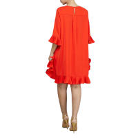 Elegante Vestido Midi Rosa para Fiestas y Noches Moda Primavera-Verano Casual con Mangas Cortas - details 4