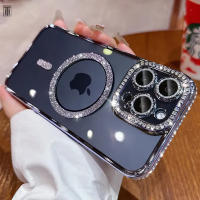 Funda transparente de diamante cristalino para iPhone 16,Compatible con MagSafe - details 4
