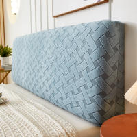 Funda de Cama de Terciopelo Jacquard Protector de Cabeza y Lado de Cama con Elástico Material Poliéster Resistente al Polvo para Decoración de Hogar y Hotel - details 6
