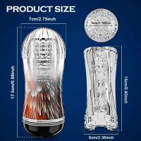 Leten Manual Copa de masturbación masculina de silicona realista vagina clítoris bolsillo coño ejercicio de resistencia productos para adultos juguete sexual para hombres mayores de 18 años - details 4