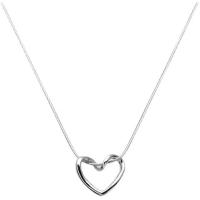 Collar de Titanio con Colgante de Corazón de Amor Diseño Simple para Mujer - details 7