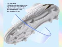 Zapatillas de fútbol avanzadas para hombre, deportivas de verano, transpirables y fabricadas con materiales, equipadas con plantillas de TPU para un buen agarre. - details 7