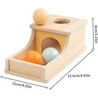 Caja de permanencia del Objeto Caja de permanencia de Objeto Juguetes de Caja de Monedas de Madera con Bola de Forma de cajón - details 2