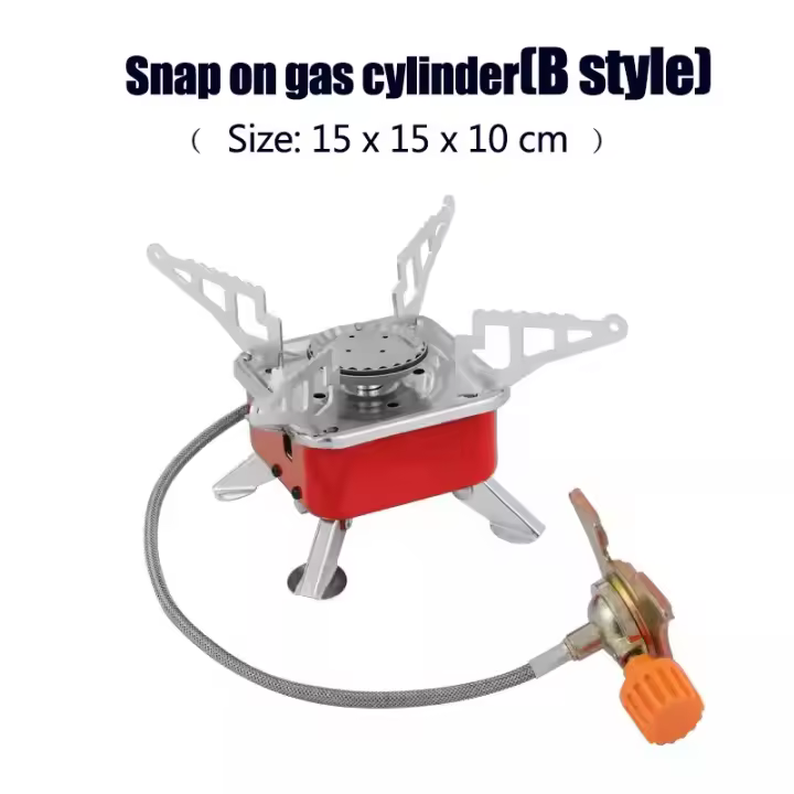 Estufa de Camping Portátil Enciende Electrónica Quemador de Gas Plegable para Exteriores Barbacoa - 1