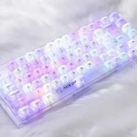 MDA-Juego de teclas transparentes, translúcidas, mate, transmitancia de luz, PC, accesorios de teclado DIY, teclas de personalidad estética - details 2