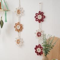 Tapiz Tejido a Mano Estilo Nórdico 2025, Diseño Solar con Flecos, Decoración Pared Infantil Segura, Algodón Orgánico, - details 3