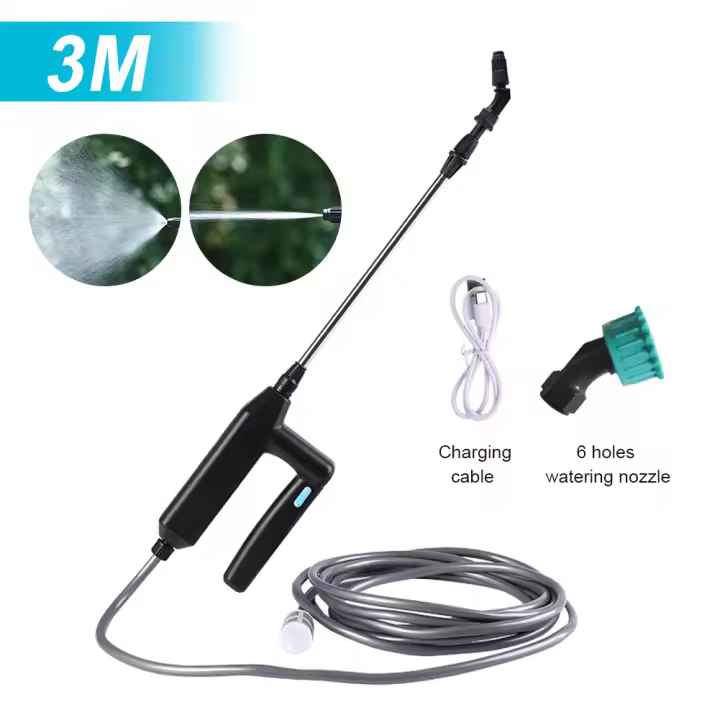 Pistola rociadora eléctrica pistola de riego de atomización automática pulverizador de plantas recargable por USB varita de riego para riego de jardín - 1