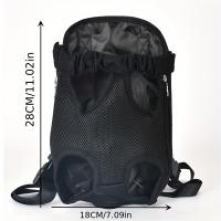 Mochila de malla de camuflaje para transportar perros y gatos, bolsa de mano de hombro transpirable para viajes al aire libre - details 0