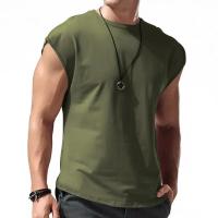 Camiseta sin mangas para hombre, ropa de estación independiente, deportiva, holgada, corta, para verano, 2024 - details 1