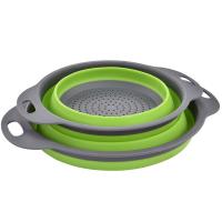 Coladores de Cocina plegables de Silicona, Respetuosos con el Medio Ambiente, no Tóxico Fácil de Limpiar, 2 Tamaños - details 1