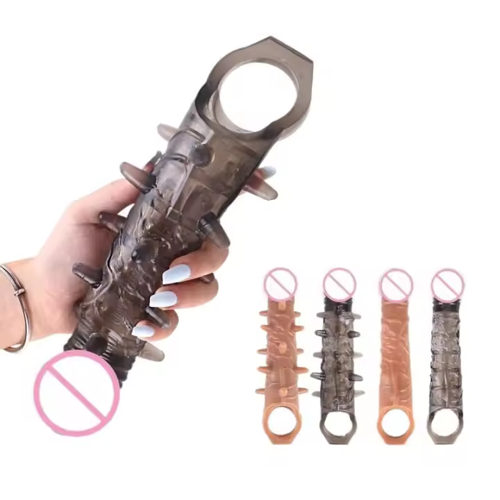 Leten Extender tooys Hombre Vibrador Juguetes sexuales 18 Anillo de erección Hombres Funda de condón especial para hombres para - 1