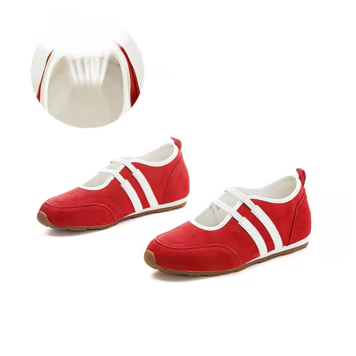 Zapatos Mary Jane de cuero Aumento de altura interior de 2,5 cm Zapatos de entrenamiento alemanes de fondo plano Versátiles para mujeres - 1