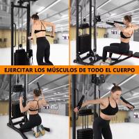 Máquina de Musculación Multiestación Musculación,Maquina Multifuncion Musculacion para Estación de dominadas con Pesas,Maquina Gimnasio para Fitness Gimnasio en Casa, Ejercitar Parte Superior Cuerpo - details 3