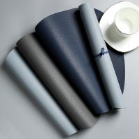 Manteles de Mesa de Estilo Nórdico Impermeables, Antideslizantes, Aislantes de Calor de Cuero PU para Mesas de Comedor - details 2