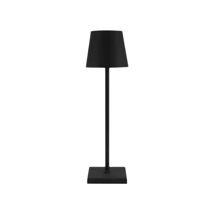 Lámpara De Mesa Retro Con Luz LED Recargable Toque Metálico Para Decoración De Bar Coffee Table Restaurante Luz Nocturna Para Dormitorio - 1