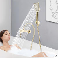 Grifo de ducha de mano, para bañera, ducha de pared,juego de ducha con soporte y manguera de ducha de 1,5m - details 1