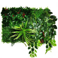 40*60CM césped Artificial planta decoración flor Artificial glicina flor decoración Panel valla pared flor artificial - details 0