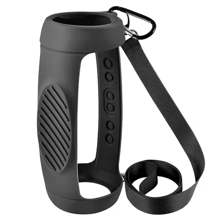 Funda de silicona para Altavoz Bluetooth Charge 5, protección de viaje con correa para el hombro y mosquetón - 1