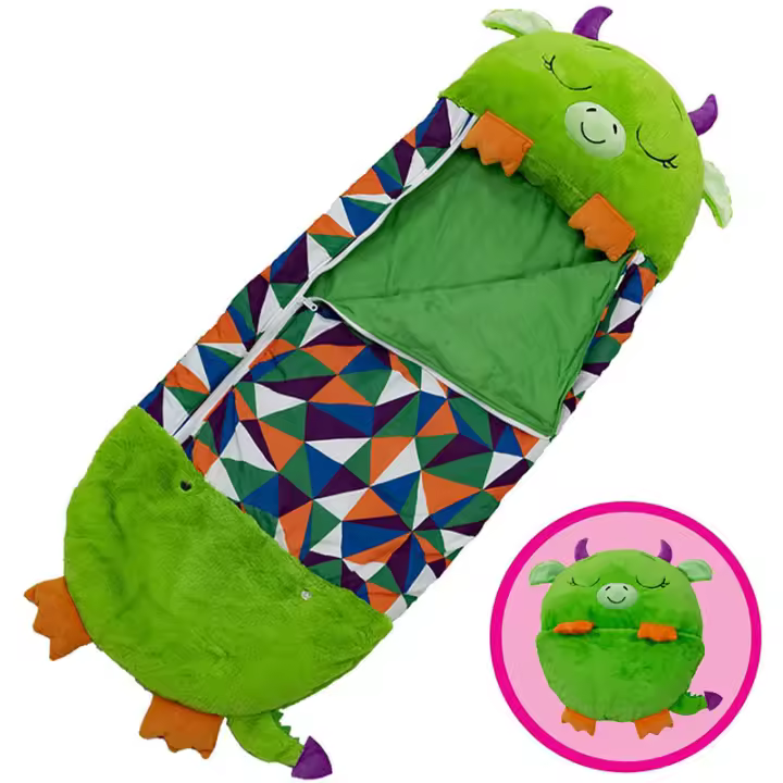 Saco de dormir de dibujos animados para niños, almohada de muñeca de felpa, saco de dormir de animales para niños y niñas, regalo de cumpleaños y Navidad - 1