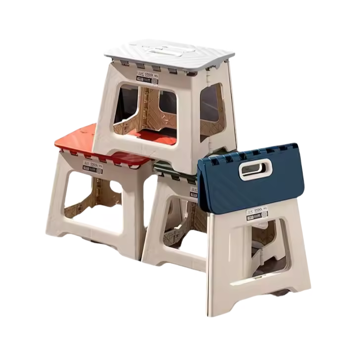 Taburete Plegable Para Exteriores Portátil De Plástico Pequeño Para Camping Pesca Y Niños Regalo De Banqueta Moderno Estilo Europeo - 1