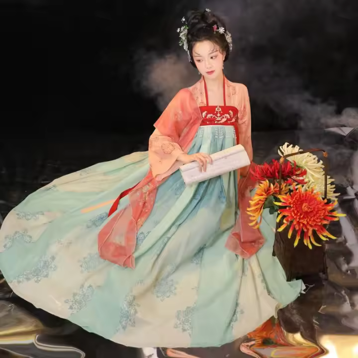 Nuevo Hanfu para adultos para mujer [Dream of Chang'an] falda Ru hasta el pecho estilo antiguo repollo primavera verano uso diario - 1